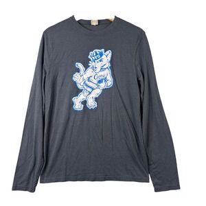 ONNO BYU Cougars Big 12 Bamboo Cotton Long Sleeve Graphic T-Shirt Gray Mens S